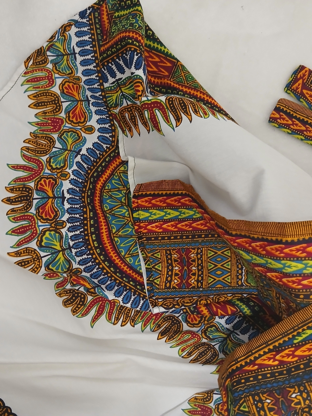 Handmade Multicolor African Print Two-Piece Maxi Skirt Set Small NEW - Picture 8 of 10